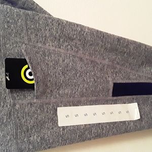 C9 Champion Studio Fit 7/8 Legging w/velour trim - Ebony heather Sz S